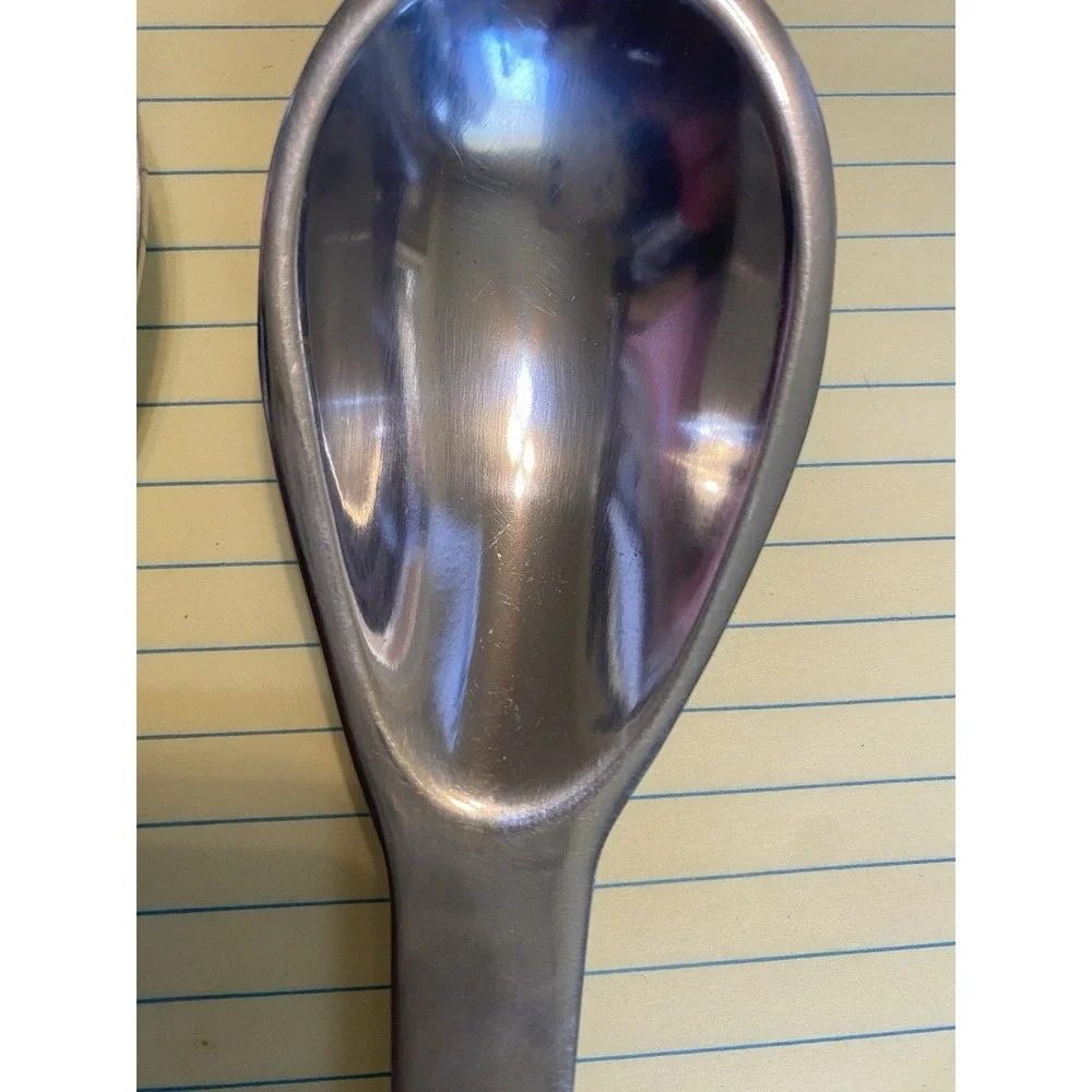 Aluminum  Polished Swirl Spoon And Fork Serving‎ Set 8
